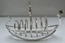 Victorian Silver Plate Gondola Toast Rack