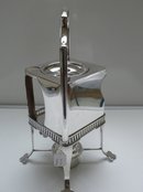 Deco Silver Plate Cube Kettle