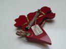 Bakelite Vintage Google Eyed Horse Brooch