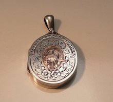Victorian Sterling Silver Equestrian Locket