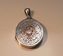 Victorian Sterling Silver Equestrian Locket