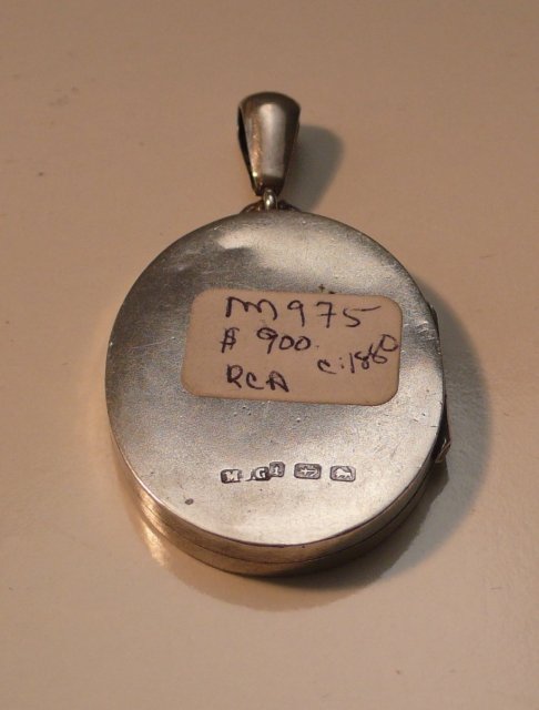 Victorian Sterling Silver Equestrian Locket