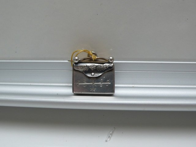 Victorian Sterling Silver Pocketbook Locket