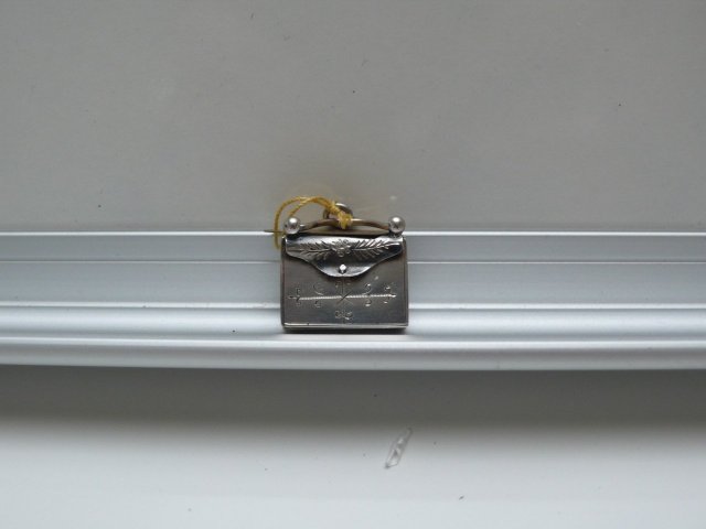 Victorian Sterling Silver Pocketbook Locket