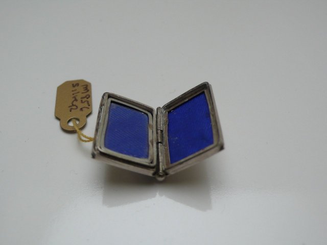 Victorian Sterling Silver Pocketbook Locket