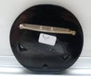 Bakelite Vintage Large Black Flower Brooch