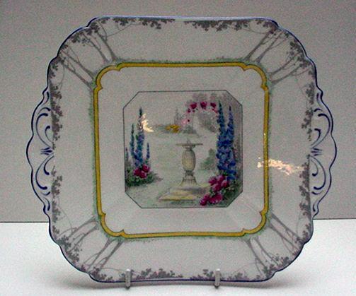Shelley Queen Anne My Garden Sandwich Plate