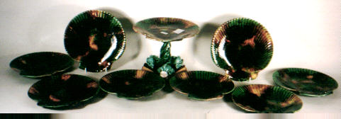 Majolica Ice Cream Set