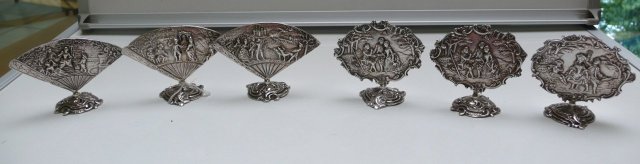 Sterling Set Of French Menu Holders