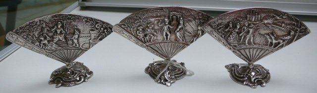 Sterling Set Of French Menu Holders