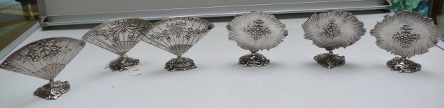 Sterling Set Of French Menu Holders