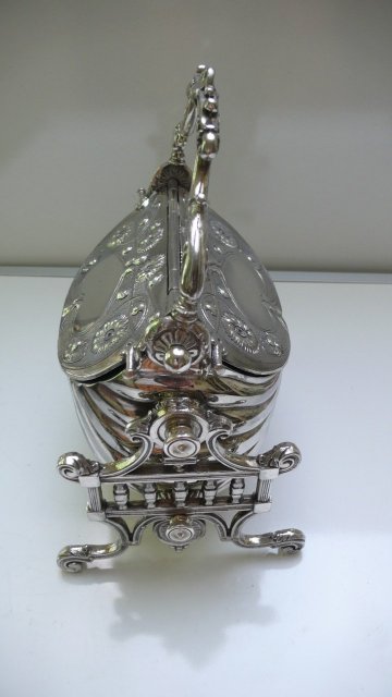 Victorian Silver Plate Pocket Book Biscuit Box