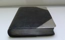 Silver Plate & Leather Book Flask