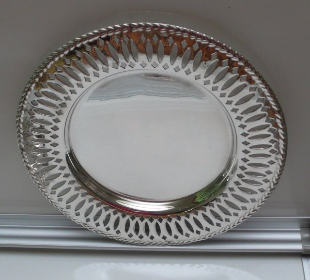 Victorian Silver Plate 2 Tier Cake Server