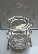 Victorian Silver Plate Three Tiered Cake Stand
