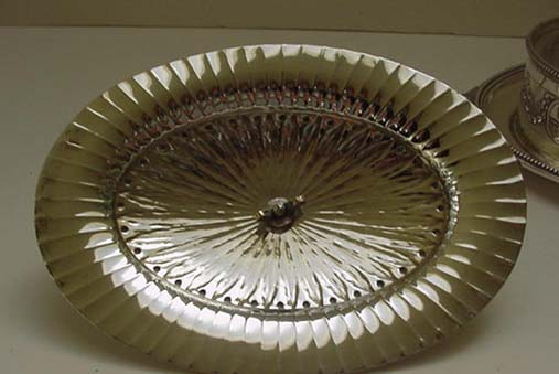 Antique Silver Plated Oval Butter Dish