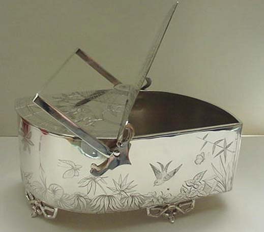 Silver Plate English Aesthetic Biscuit Box