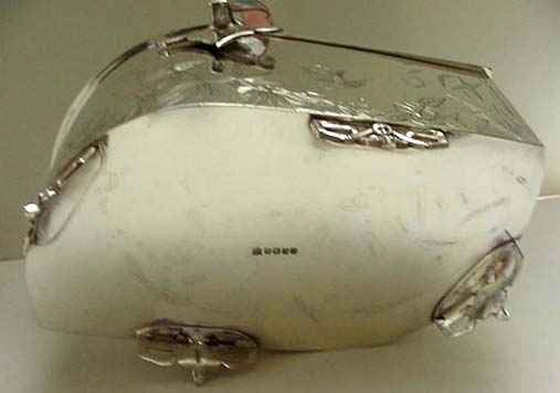 Silver Plate English Aesthetic Biscuit Box