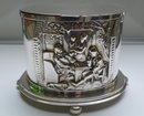 Victorian Silver Plate Oval Biscuit Box