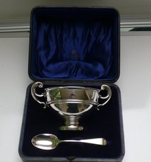 English Silver Christening Set