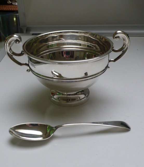 English Silver Christening Set