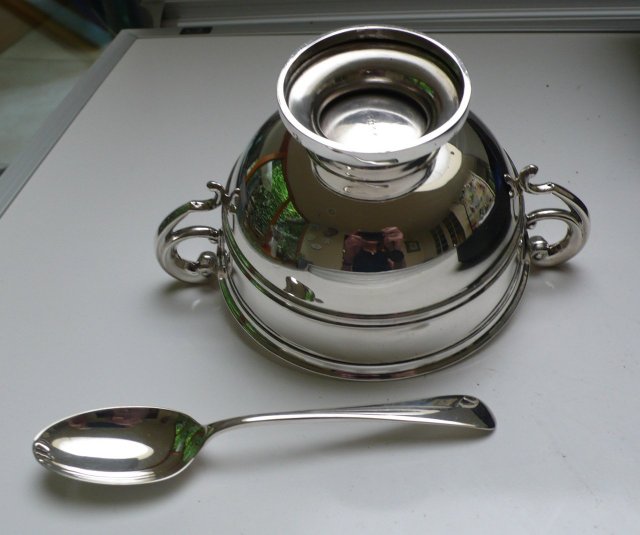 English Silver Christening Set