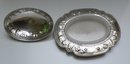 Victorian Silver Plate Oval Covered Dish/Swan Handle