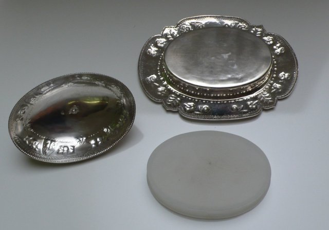 Victorian Silver Plate Oval Covered Dish/Swan Handle