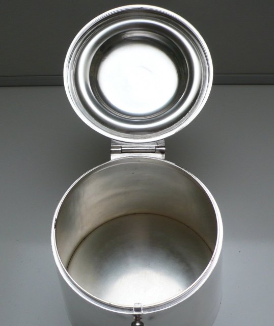 Victorian Silver Plate Cubelet Biscuit Box