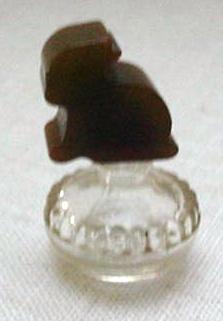 Bakelite rabbit perfume bottle