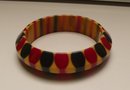 Bakelite Vintage Red and Blue Bow Tie Bangle