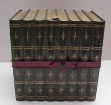 Victoroian Tin Book Biscuit Box