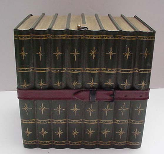 Victoroian Tin Book Biscuit Box