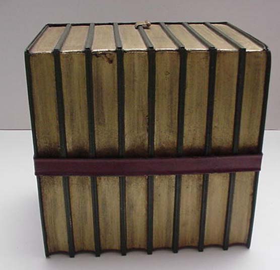 Victoroian Tin Book Biscuit Box