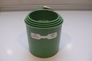 Bakelite Vintage Set of Stacking Green Measuring Cups