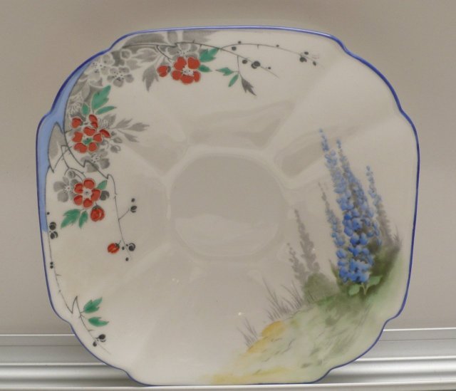 Shelley English Bone China Queen Anne Country Blue Bell Trio