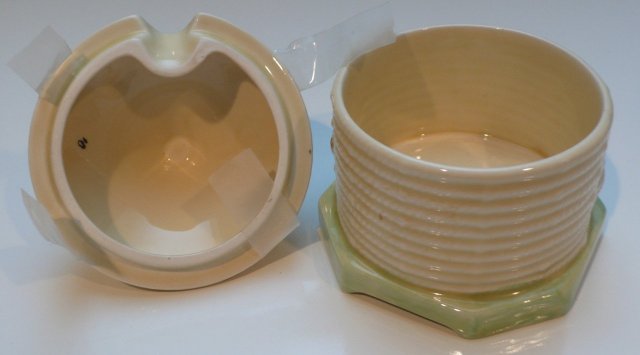 Crown Devon English China Bee Honey Jar
