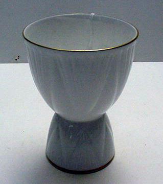 Shelley Dainty White Double Egg Cup