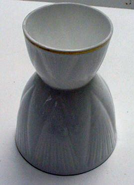 Shelley Dainty White Double Egg Cup