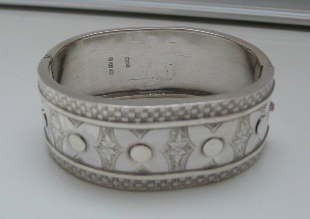 Victorian Sterling Silver Bangle