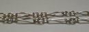 Victorian Sterling Silver Double Prince Albert Chain Necklace