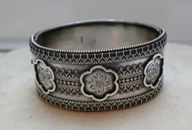 Victorian Sterling Silver Bangle