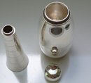 Deco Silver Plate Bowling Pin Cocktail Shaker