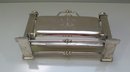 Victorian Silver Plate Small Slim Biscuit Box