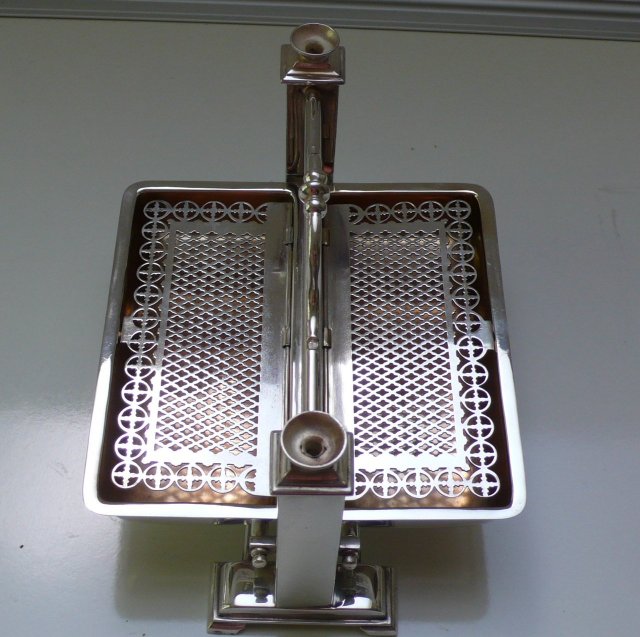 Victorian Silver Plate Small Slim Biscuit Box