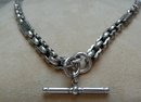Victorian Sterling Silver Prince Albert Necklace