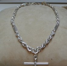 Victorian Sterling Silver Prince Albert Necklace