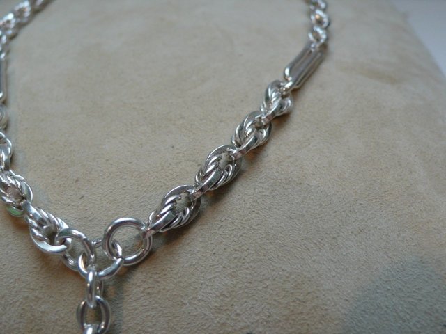 Victorian Sterling Silver Prince Albert Necklace