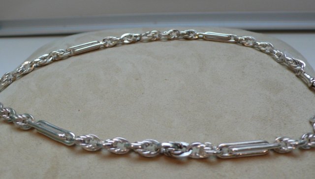 Victorian Sterling Silver Prince Albert Necklace