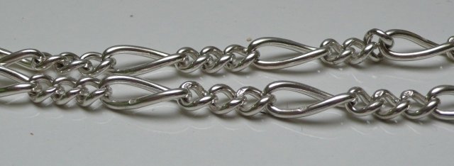 Victorian sterling silver Prince Albert Necklace